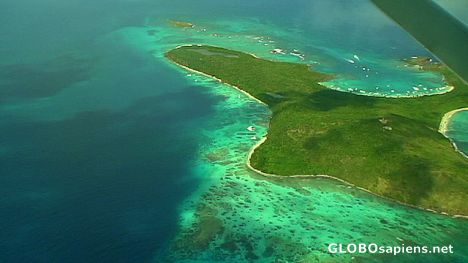 Culebrita Island from the air