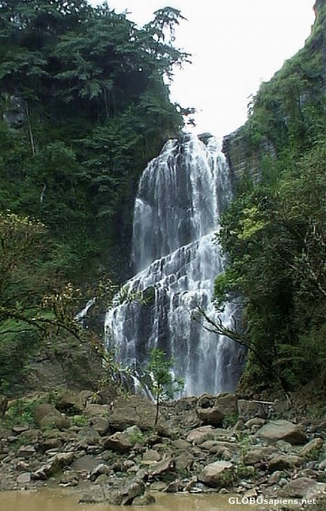 Postcard Neblina waterfall