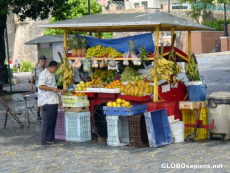 Postcard San Juan Fruit Seller