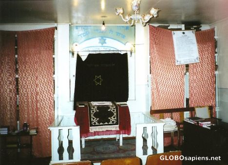 Postcard Interior of the old Synagogue
