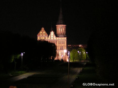 Postcard The rebuild cathedral of Kaliningrad,