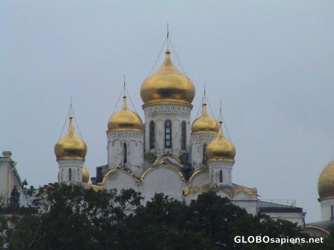 Postcard Assumption Cathedral golden domes