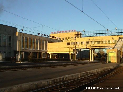 Postcard Barabinsk train station.