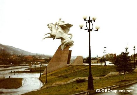 Postcard Russian hero monument