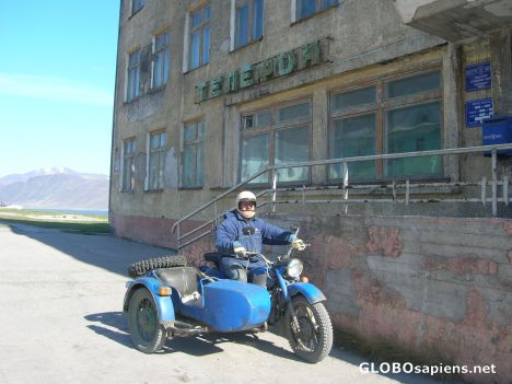 Postcard Old motorcycle
