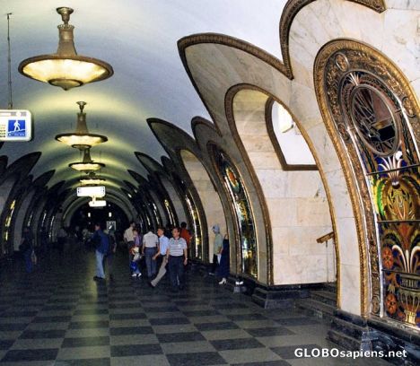 Postcard Moscow's Metro