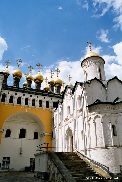 Postcard Kremlin - The Church of the Deposition of the Robe