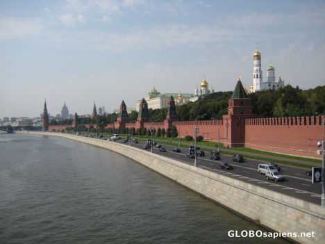 Postcard Kremlin and the Moscow River