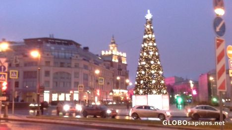 Postcard Russian Christmas Tree