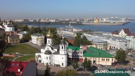 Postcard Panoramic view of Nizhny Novgorod