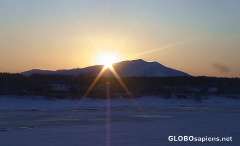 Postcard Sakhalin sunset