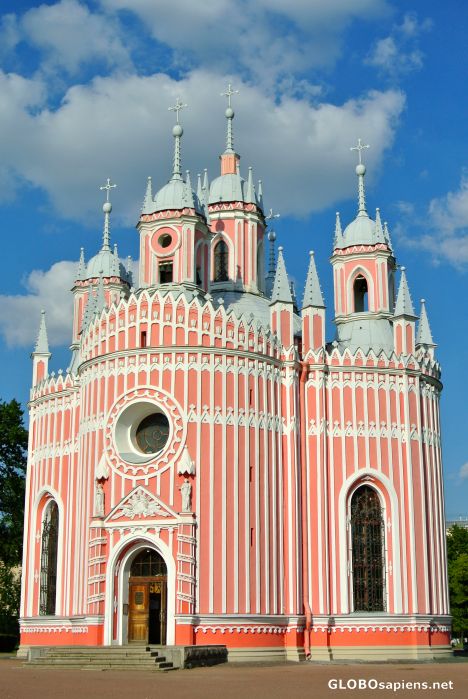 Postcard Chesme Church in Saint Petersburg
