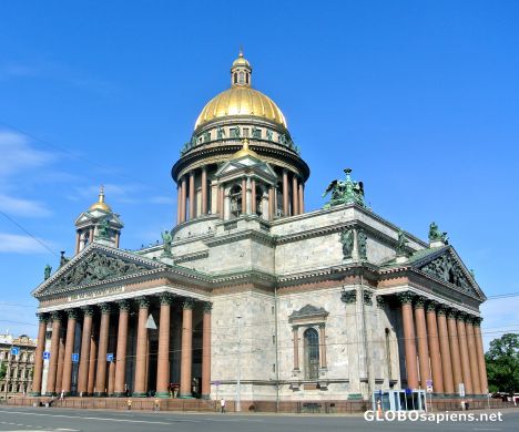 Postcard Saint Isaac's Cathedral in St. Petersburg