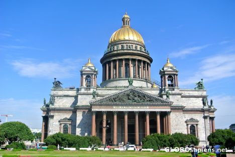 Postcard Isaakievskiy Sobor in Saint Petersburg