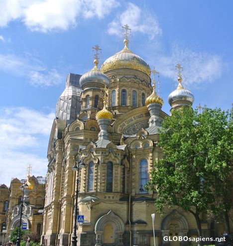 Postcard Orthodox church in St Petersburg