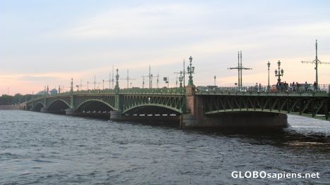 Postcard St. Petersburg - bridge