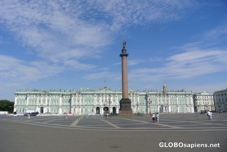 Postcard View of the square with the Alexander Column