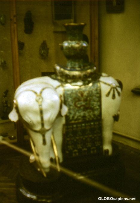 Postcard porcellain elephant