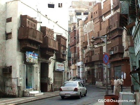 Postcard Street in the medina