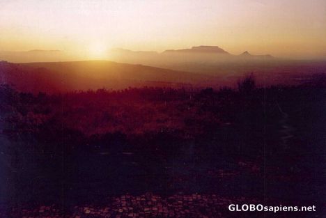 Postcard Back of Table Mountain