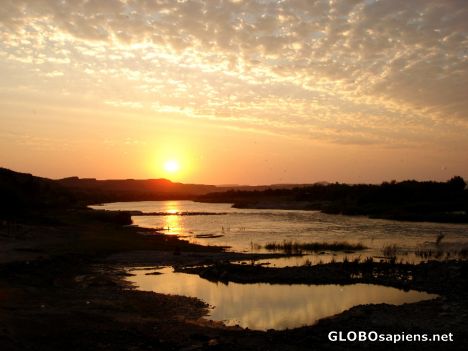 Postcard Sunset at Gariep River