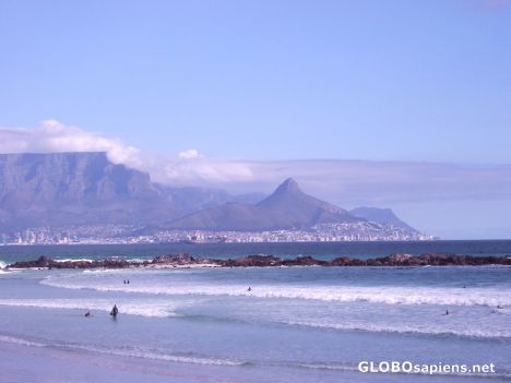 Postcard Cape Town from Bloubergstrand