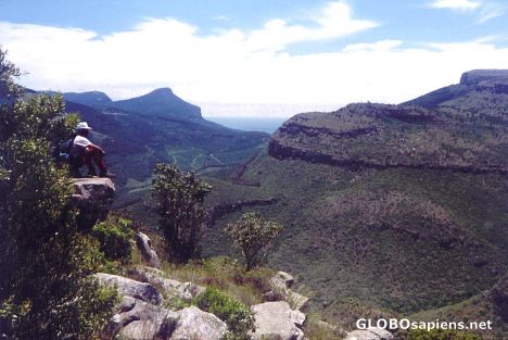 Postcard Blyde River Canyon Hikers View