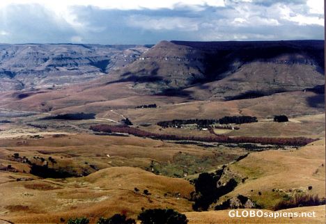 Postcard Drakensberg Valley