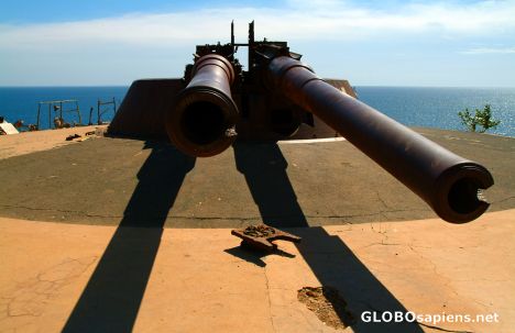 Postcard Ile de Goree - Cannons
