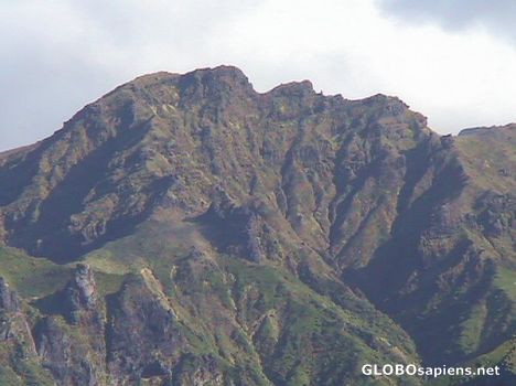 Postcard Dramatic mountains of Gough