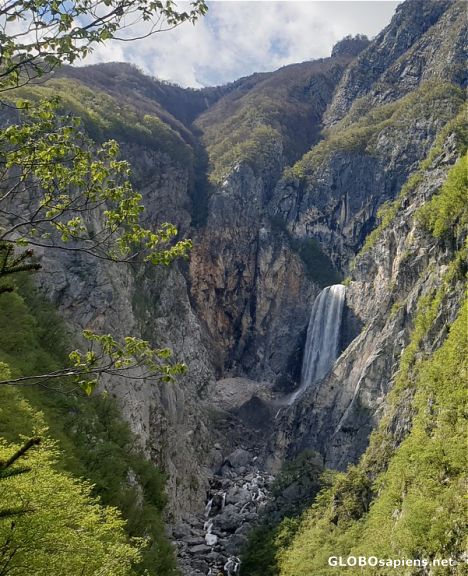 Postcard Highest waterfall of Slovenia