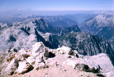Postcard Triglav, the peak (2.863 m)