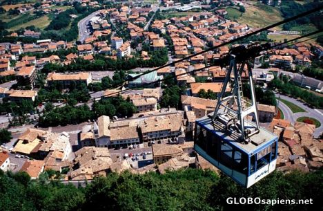 Postcard San Marino landscape