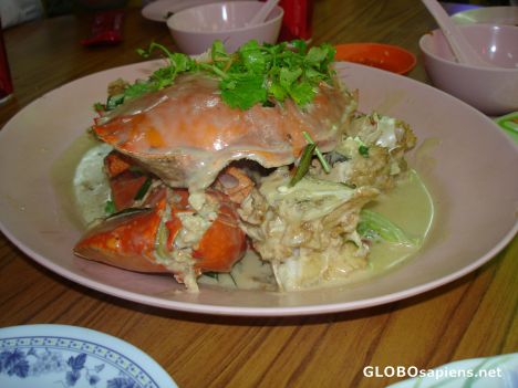 Postcard Buttered Crab