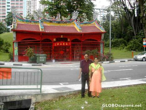 Postcard Chinese Shrine