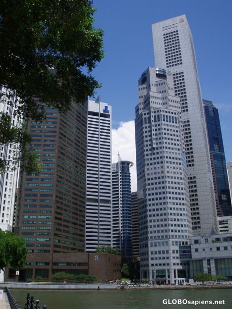 Postcard Singapore Skyscrapers