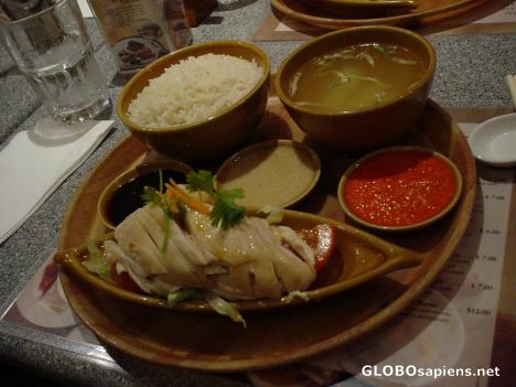 Postcard Famous Chicken Rice Set Meal