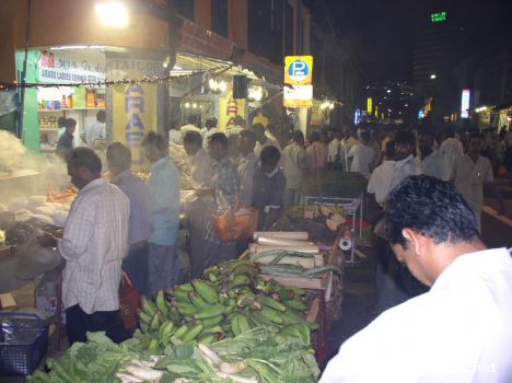 Postcard Night market in town