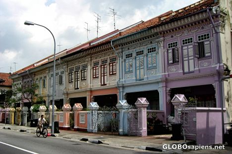 Postcard Row Houses on Koon Seng Road, Joo Chiat District