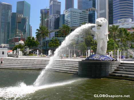 Postcard Welcome - the Merlion