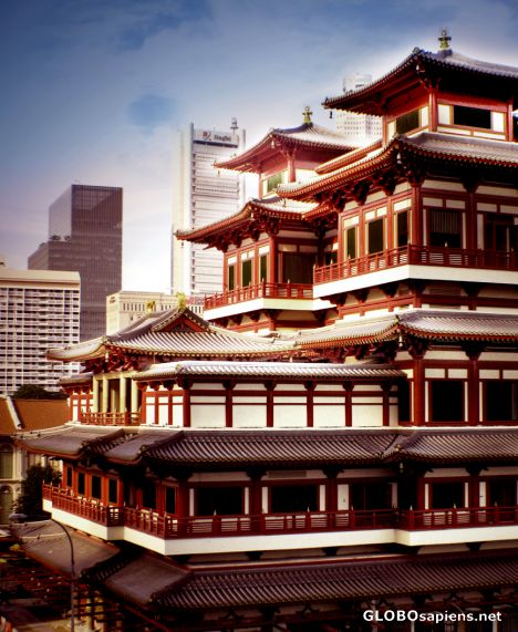 Postcard Buddha Tooth Relic Temple