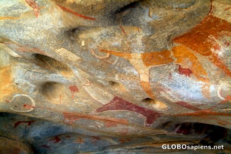Postcard Las Geel - prehistoric rock art