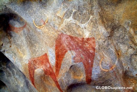 Postcard Las Geel - prehistoric art in caves