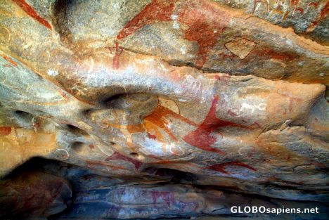 Postcard Las Geel - caves of prehistoric art
