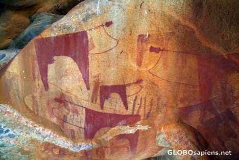 Postcard Dhagax Guure - cave of prehistoric art