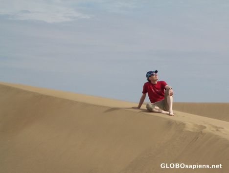 Postcard in the dunas de la Maspalomas
