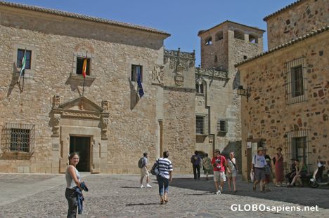 Postcard Cáceres, Extremadura: Una plaza vieja