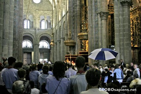 Postcard Santiago: The Cathedral and the Botafumeiro