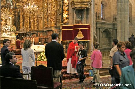 Postcard Santiago - The Cathedral - The Holy Communion