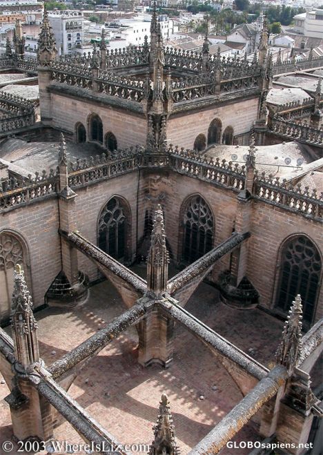 Postcard Cathedral, Seville, Spain
